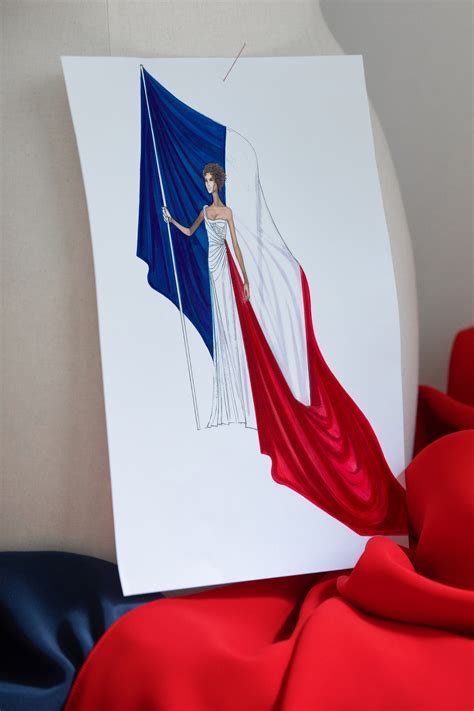 robe arc en ciel dior|En robe Dior bleu, blanc, rouge, Axelle Saint.